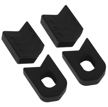 Fundas Protectoras De Bielas Para Bicicleta Mtb Juego De 4 Color Negro