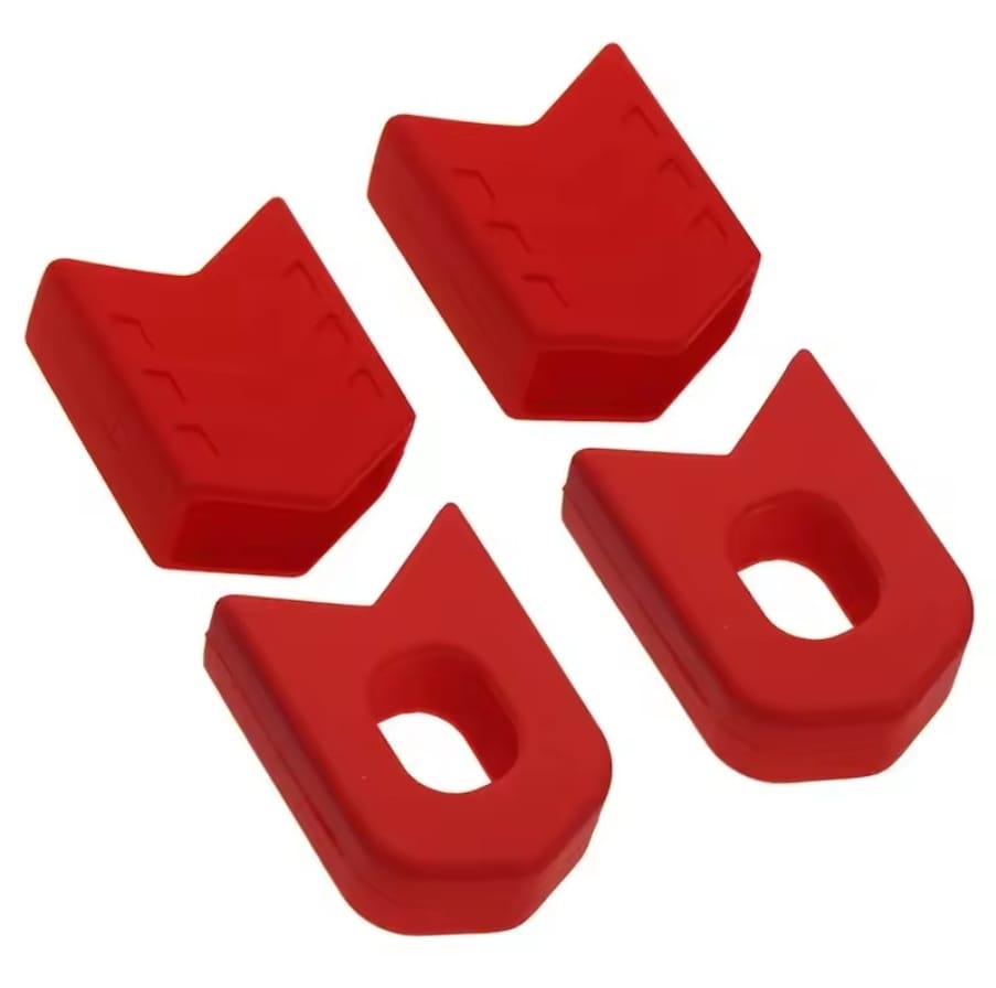 Fundas Protectoras De Bielas Para Bicicleta Mtb Juego De 4 Color Rojo