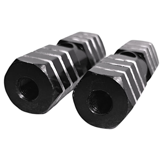 Diablitos De Aluminio Par Bicicleta De Bmx Negro