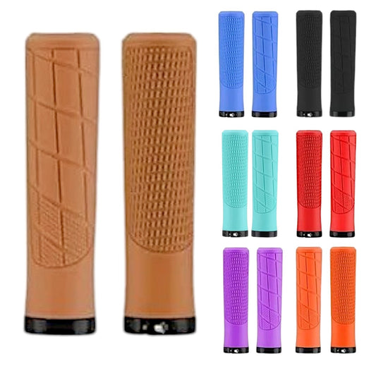 Puños Bicicleta Comfort Mtb/enduro/urbano Ergonomico Lock-on Cafe