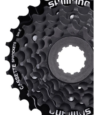 Cassette Shimano  7 Pasos 12-32 Cantidad máxima de dientes 32 Cantidad mínima de dientes 12 Color Negro