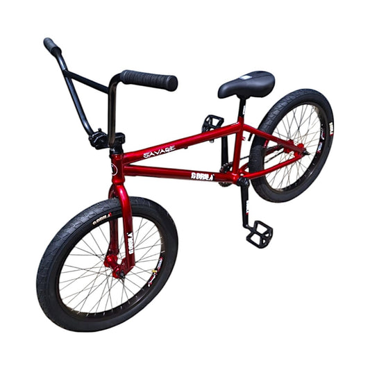 Bicicleta Gorila Bmx Savage Rodado 20 Roja Centro Mid Trucos
