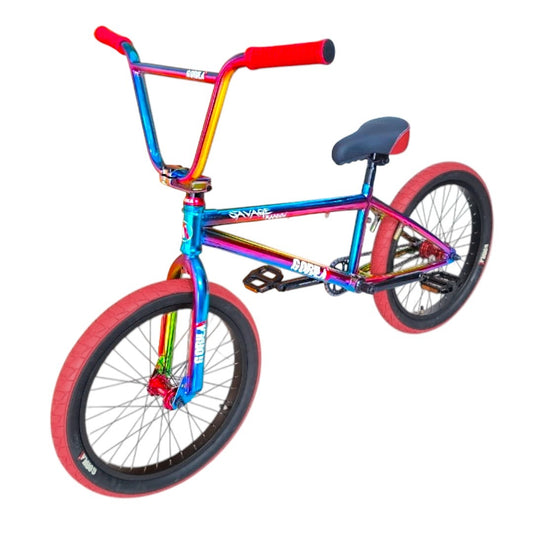 Bicicleta Centro Mid, Gorila Savage Tornasol/Roja Rodado 20