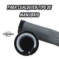 Puños Para Bicicleta Mtb/ruta Vital Posa Puño Lock-on Gris