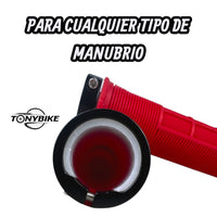 Puños Hunter Puño Lock-on Aro Aluminio Rojo