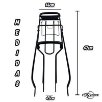 Parrilla De Acero Negra Para Bicicleta R26