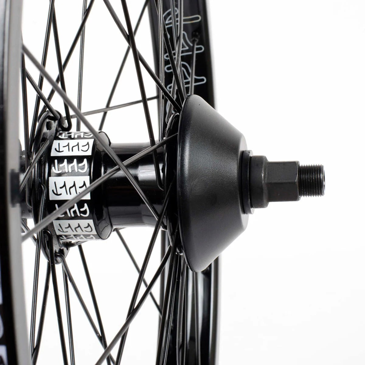 Maza Trasera Freeacoster Cult Crew 36H Aluminio Negro