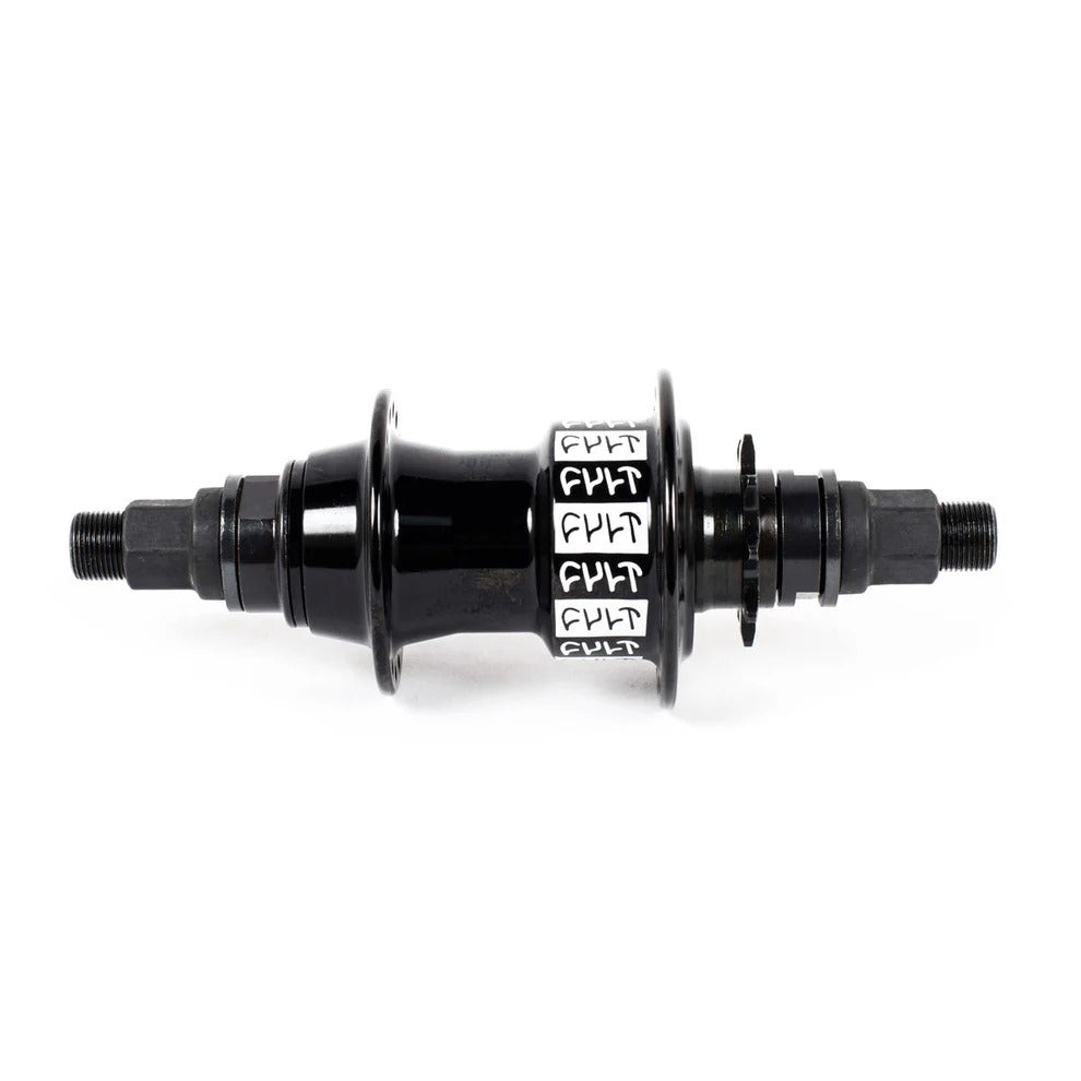 Maza Trasera Freeacoster Cult Crew 36H Aluminio Negro