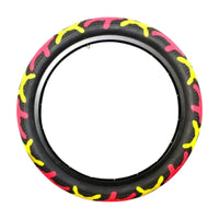 Llanta Rodado 20x2.40 Camuflaje Everbest Rojo Amarillo