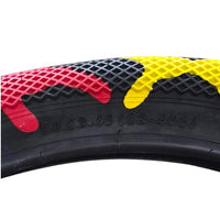 Llanta Rodado 20x2.40 Camuflaje Everbest Rojo Amarillo