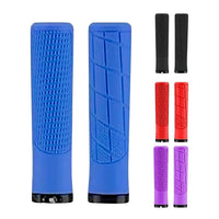 Puños Bicicleta Comfort Mtb/enduro/urbano Ergonomico Lock-on Azul