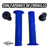 Par De Puños Gorila Jumper Para Bicicleta Bmx Con Dona Azul