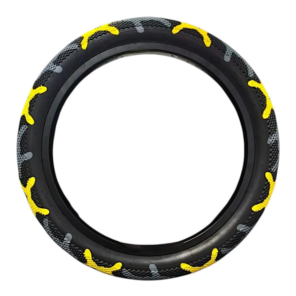 Llanta Rodado 20x2.40 Camuflaje Everbest Amarillo Gris