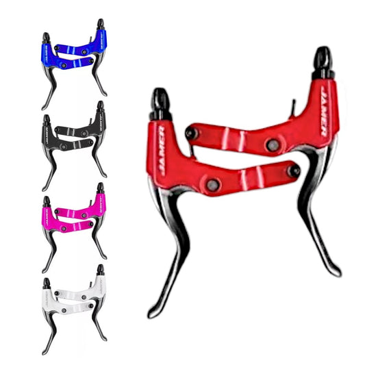 Palanca De Freno Aluminio Jamer Roja Para Bicicleta Mtb