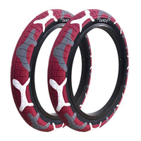 Llanta Sando Camuflaje Rodado 20x2.40 Rojo Blanco