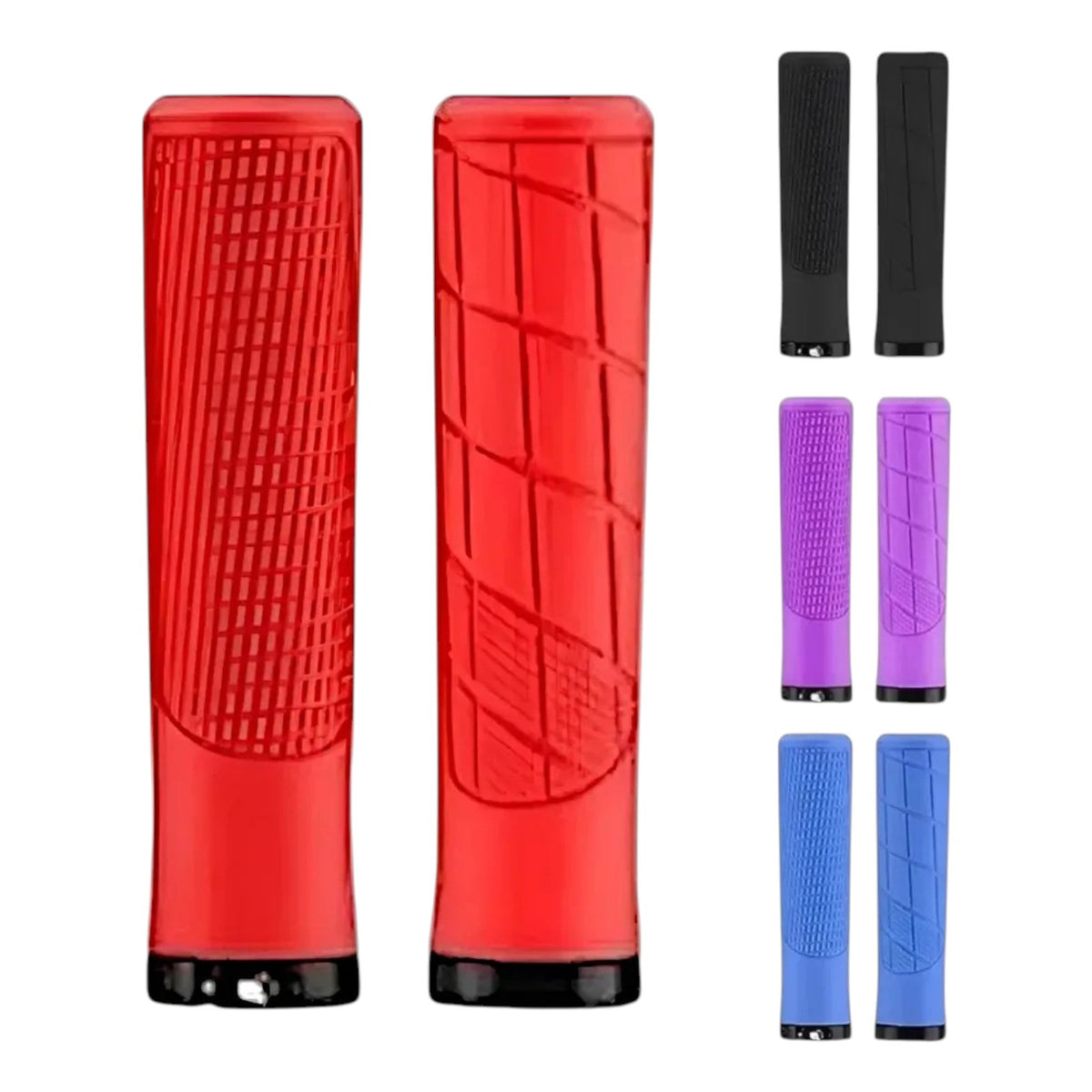 Puños Bicicleta Comfort Mtb/enduro/urbano Ergonomico Lock-on Rojo
