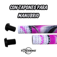 Puños Bmx Gorila Camuflaje Clown Tapon 160mm