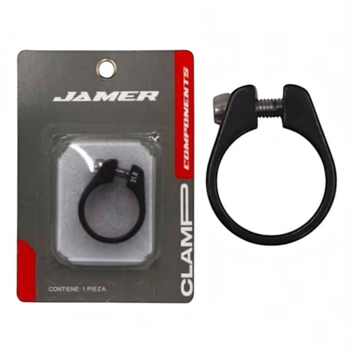 ABRAZADERA DE LLAVE ALLEN PARA POSTE DE ASIENTO 35MM BICICLETA MTB