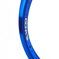 Aro de bicicleta TONYBIKESGDL Sando rodado 20 de aluminio en color azul metalizado brillante