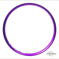 Aro de bicicleta TONYBIKESGDL de aluminio resistente en color morado vibrante para ciclismo urbano y de montaña