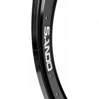 Aro de bicicleta TONYBIKESGDL Sando rodado 20 de aluminio en color negro mate con diseño resistente