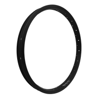 Aro de bicicleta TONYBIKESGDL rodado 20 de aluminio negro mate con diseño de doble pared para mayor resistencia
