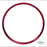 Aro para bicicleta TONYBIKESGDL de aluminio en color rojo brillante con diseño aerodinámico y resistente