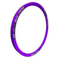 Aro TONYBIKESGDL para bicicleta de montaña rodado 29, doble capa en color morado vibrante con 36 agujeros.
