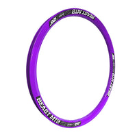 Aro de bicicleta de montaña TONYBIKESGDL de 26 pulgadas en color morado vibrante para dirt jump y freeride