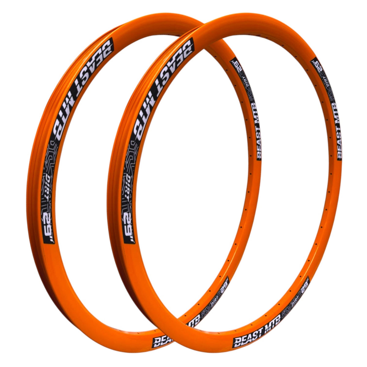 PAR DE ARO R29 DE ALUMINIO DOBLE CAPA 36h NARANJA