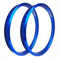 Par de aros para bicicleta Sando de aluminio rodado 20 en color azul metalizado brillante de TONYBIKESGDL