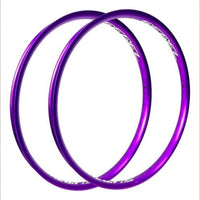 Par de aros de bicicleta TONYBIKESGDL de aluminio en color morado vibrante con diseño aerodinámico y resistente