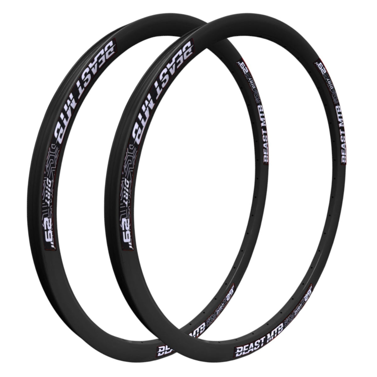 PAR DE ARO R29 DE ALUMINIO DOBLE CAPA 36h NEGRO
