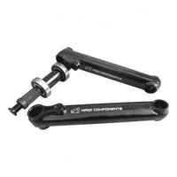 Juego de bielas TONYBIKESGDL Hard Components de acero negro de 170mm con eje y rodamientos para bicicleta BMX