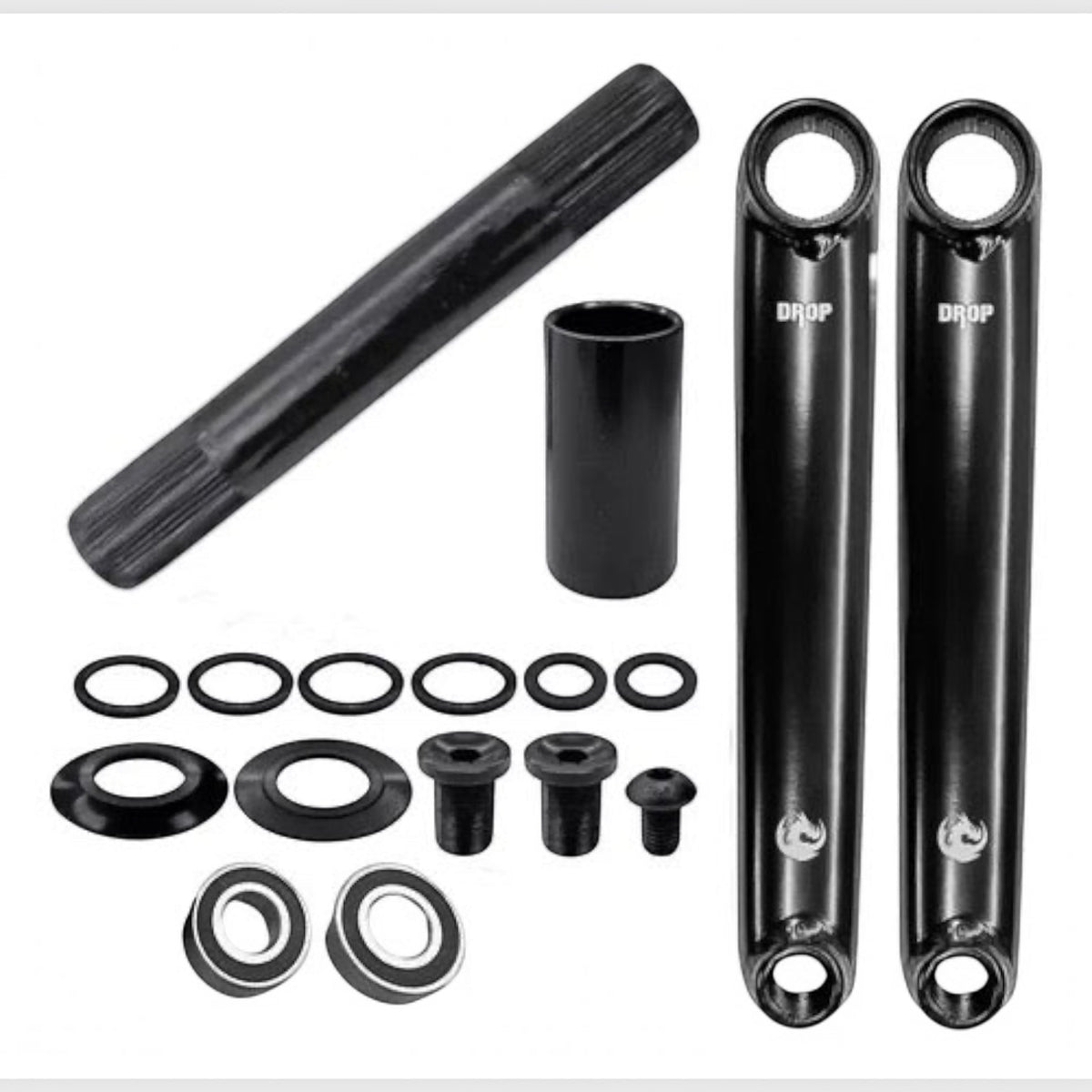 CENTRO MID 48TX22 175MM CON AMERICANA A MID PALANCA NEGRAS DRAGON BIKES
