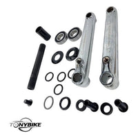 Juego de bielas cromadas TONYBIKESGDL para BMX con eje de 19mm, rodamientos y accesorios de montaje incluidos.
