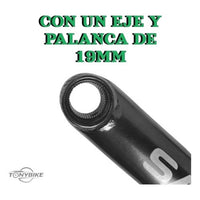 Juego de bielas Sando para bicicleta BMX de TONYBIKESGDL en color negro mate con eje de 19mm y diseño reforzado