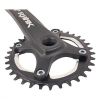 Juego de bielas y plato Top Rank de TONYBIKESGDL en color negro mate para bicicleta de montaña