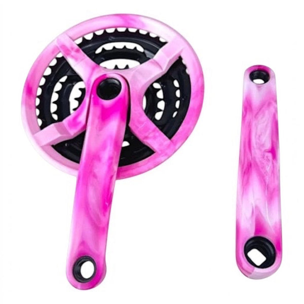 MULTIPLICACION TRIPLE BICICLETA 3 VEL EJE CUADRADO 24/34/42 ROSA