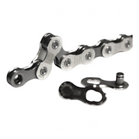 Cadena de transmisión TONYBIKESGDL de acero plateado para bicicletas de 7 y 8 velocidades con eslabón maestro incluido