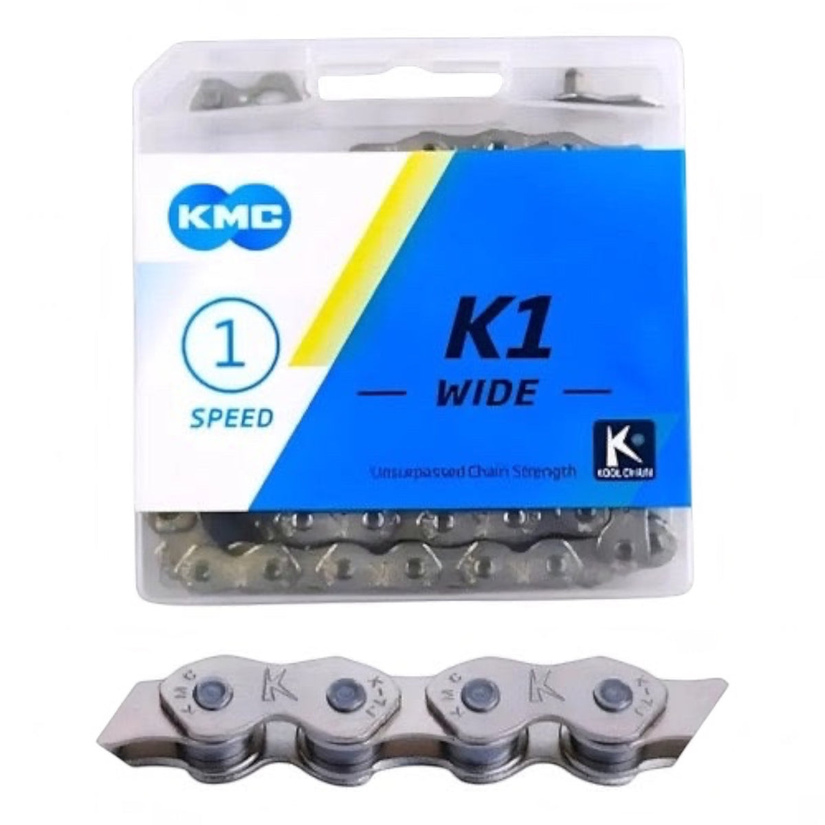 CADENA KMC 1/8" K1-W SILVER/SILVER