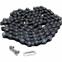 Cadena de bicicleta negra TONYBIKESGDL TEC-PWR C8 de 8 velocidades con eslabón de cierre rápido incluido