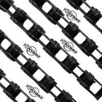 Cadena de bicicleta BMX Cult 510 negra de alta resistencia para TONYBIKESGDL, ideal para trucos y uso intensivo.