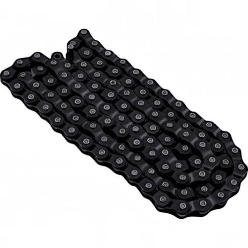 Cadena de bicicleta BMX negra de alta resistencia de la marca TONYBIKESGDL, ideal para riding urbano y park.