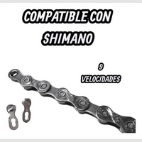 Cadena de acero TONYBIKESGDL de 9 velocidades para bicicleta de montaña, compatible con sistemas Shimano