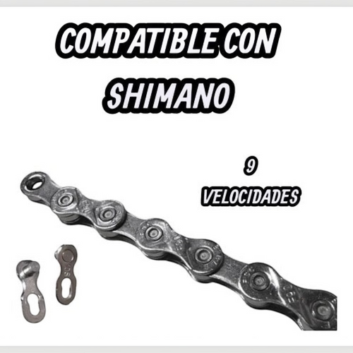 Cadena de acero TONYBIKESGDL de 9 velocidades para bicicleta de montaña, compatible con sistemas Shimano