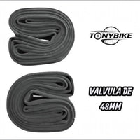 Cámara de aire TONYBIKESGDL de caucho reforzado para bicicleta de montaña rodada 29 con válvula de 48mm