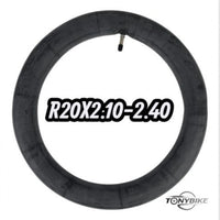 Cámara de aire TONYBIKESGDL Innova para bicicleta rodada 20, fabricada en caucho butilo con válvula tipo auto de 35mm.