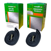 Cámara de butilo TONYBIKESGDL para bicicleta 24x2.125 con válvula americana Schrader de 35 mm y cajas de empaque