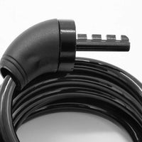 Candado de seguridad para bicicleta TONYBIKESGDL Windsor de cable negro con recubrimiento de vinilo protector